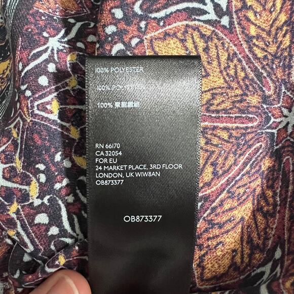 Free People Little Runaway Medallion Blouse Top Women Size Medium - Picture 10 of 11